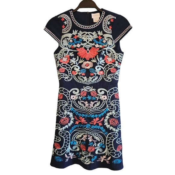 foxiedox embroidered dress foxiedox | Dresses | Foxiedox Josefine Lace Clip Dot Cocktail Dress